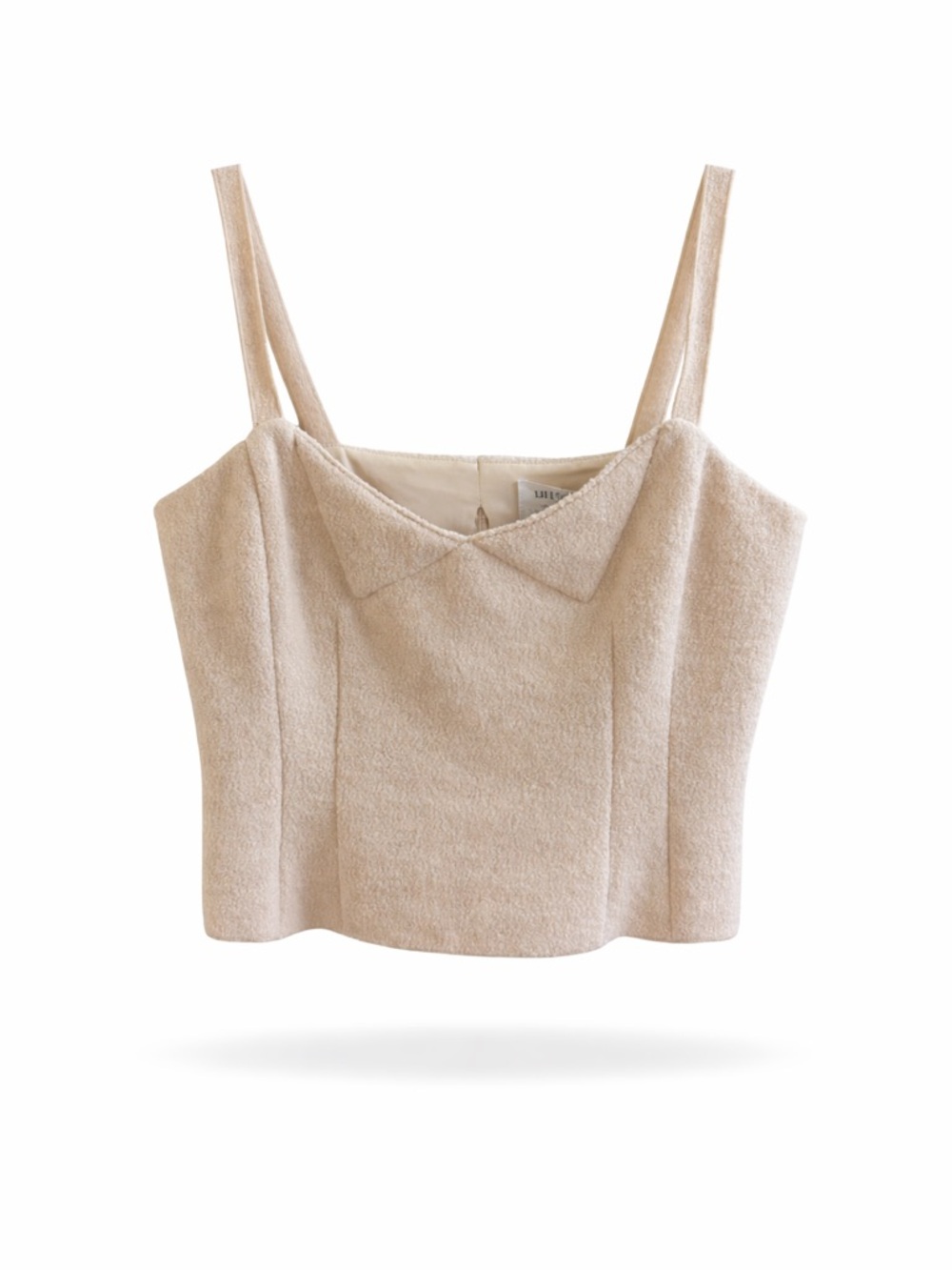 NWT Gianni Bini x Lilly Sisto Boucle Bustier Textured Crop Tank Size 4